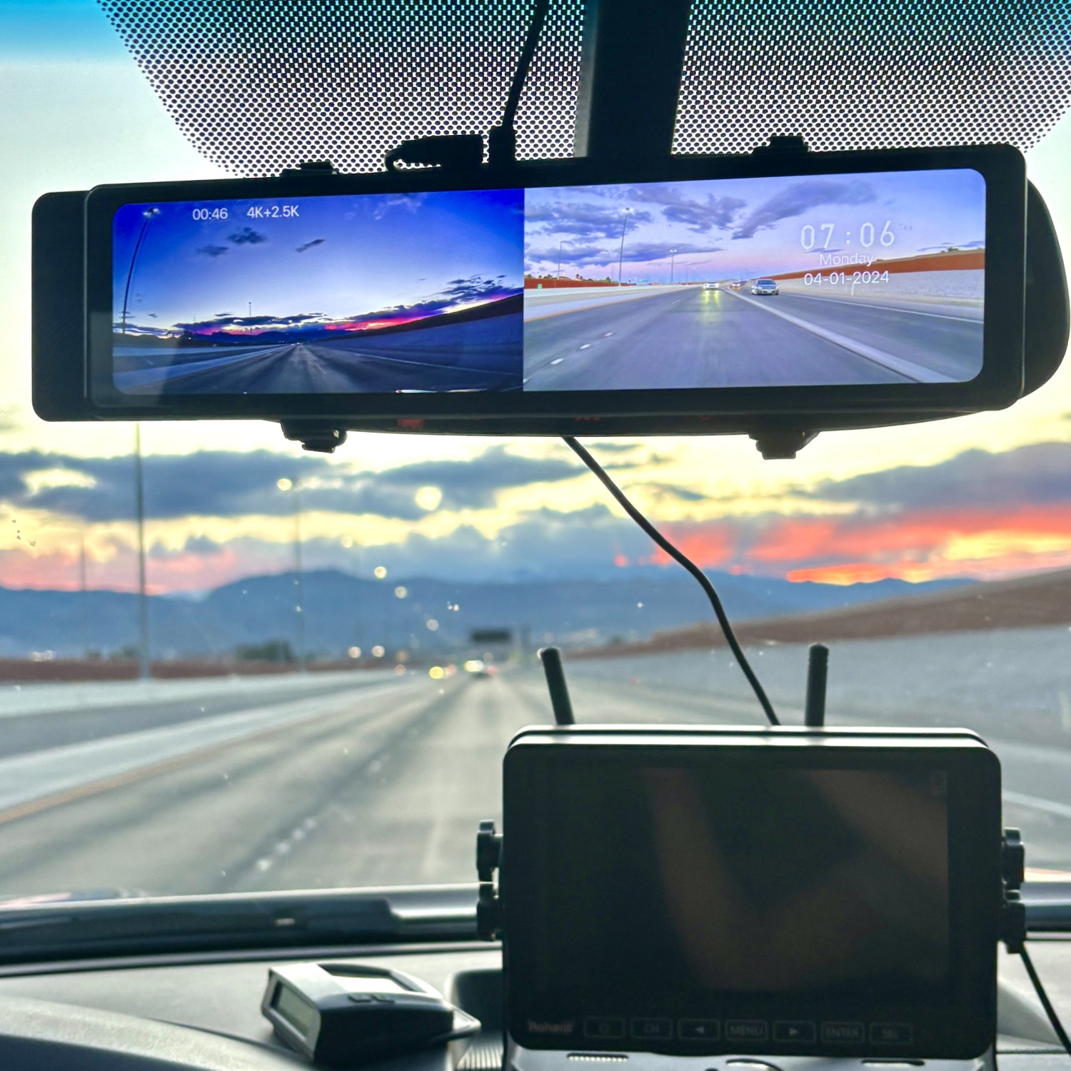 Redtiger T27 4K+2.5K Touchscreen Cliste Páirceáil Cabhrú le Fleasc Cam