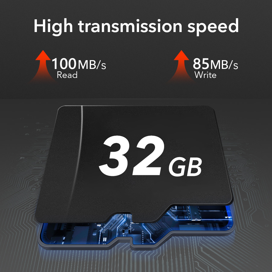 Redtiger 32 GB SD-Karte für Dashcam Klasse 10 U3
