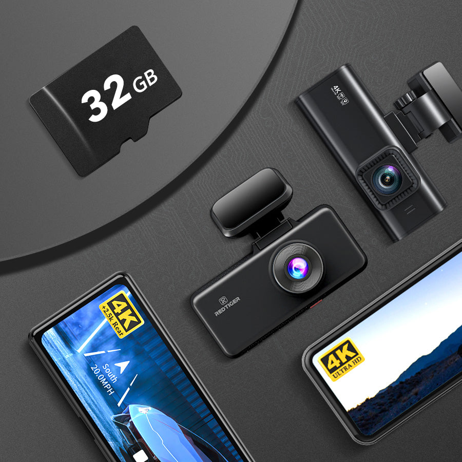 Redtiger 32GB/64GB/128GB/256GB SD-Karte für Dashcam Klasse 10 U3