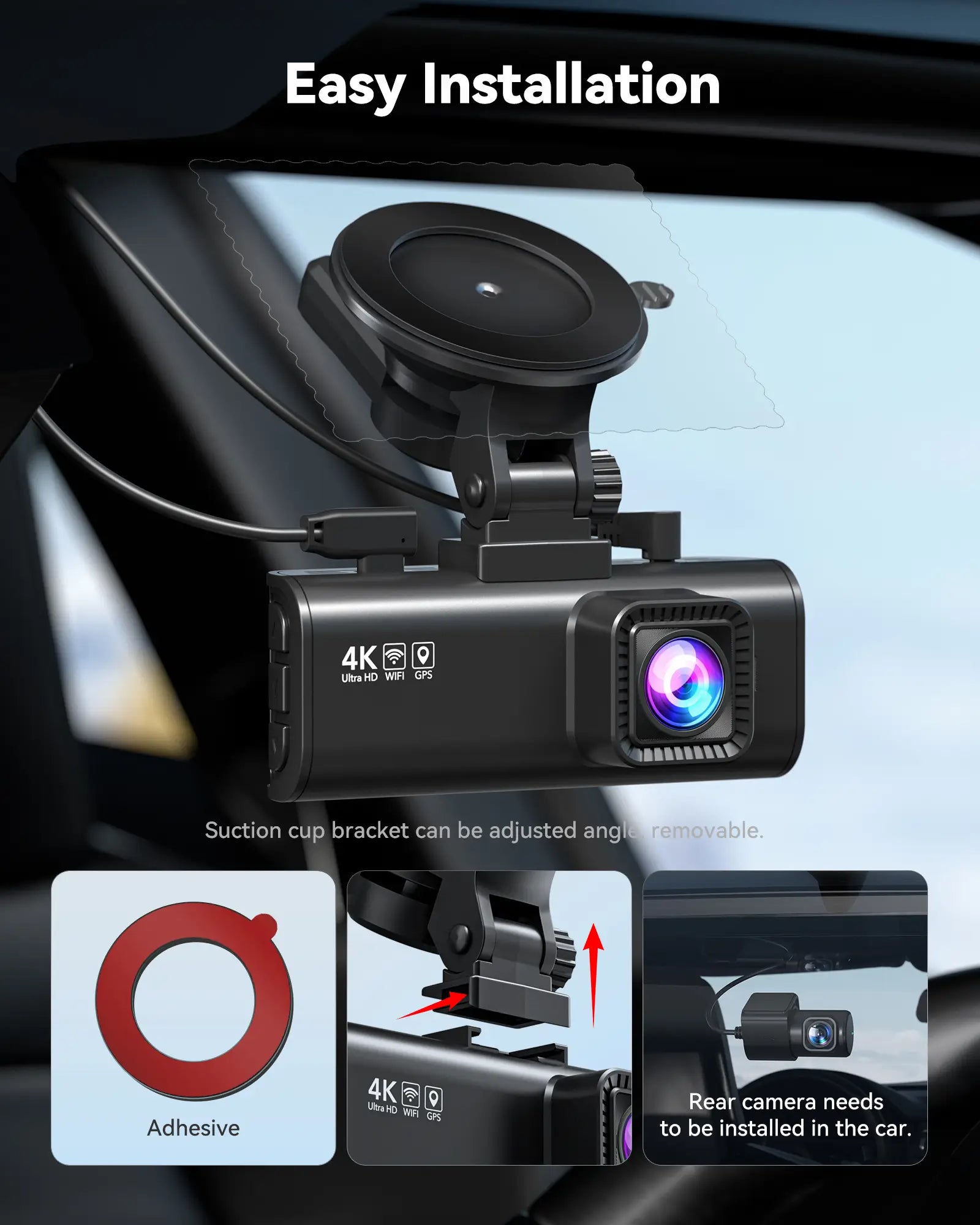 Redtiger F7NP 4K Front Rear Dash Cam