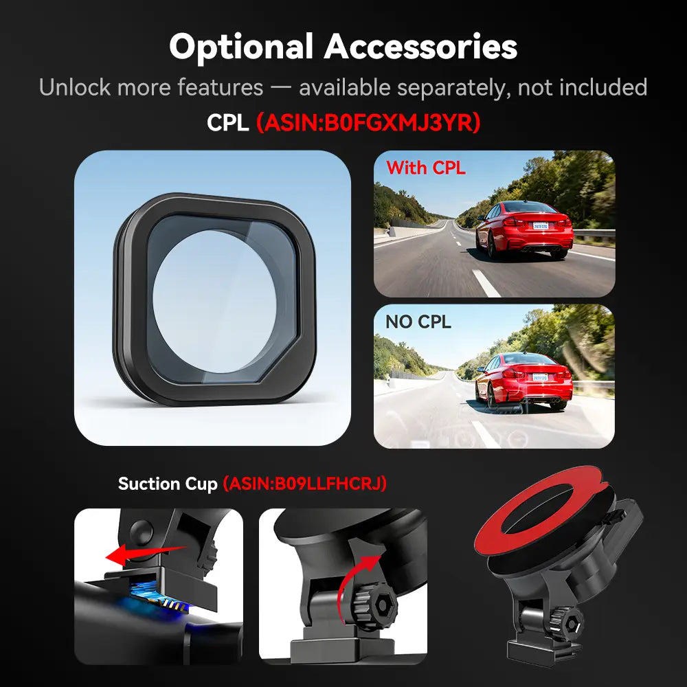 Dash cam Redtiger F17 4K 3 canali 5G Wifi