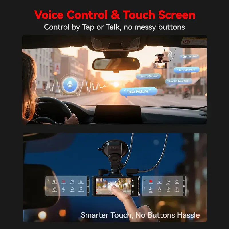 Redtiger F7NT Touch Screen 4K Dual Dash Cam