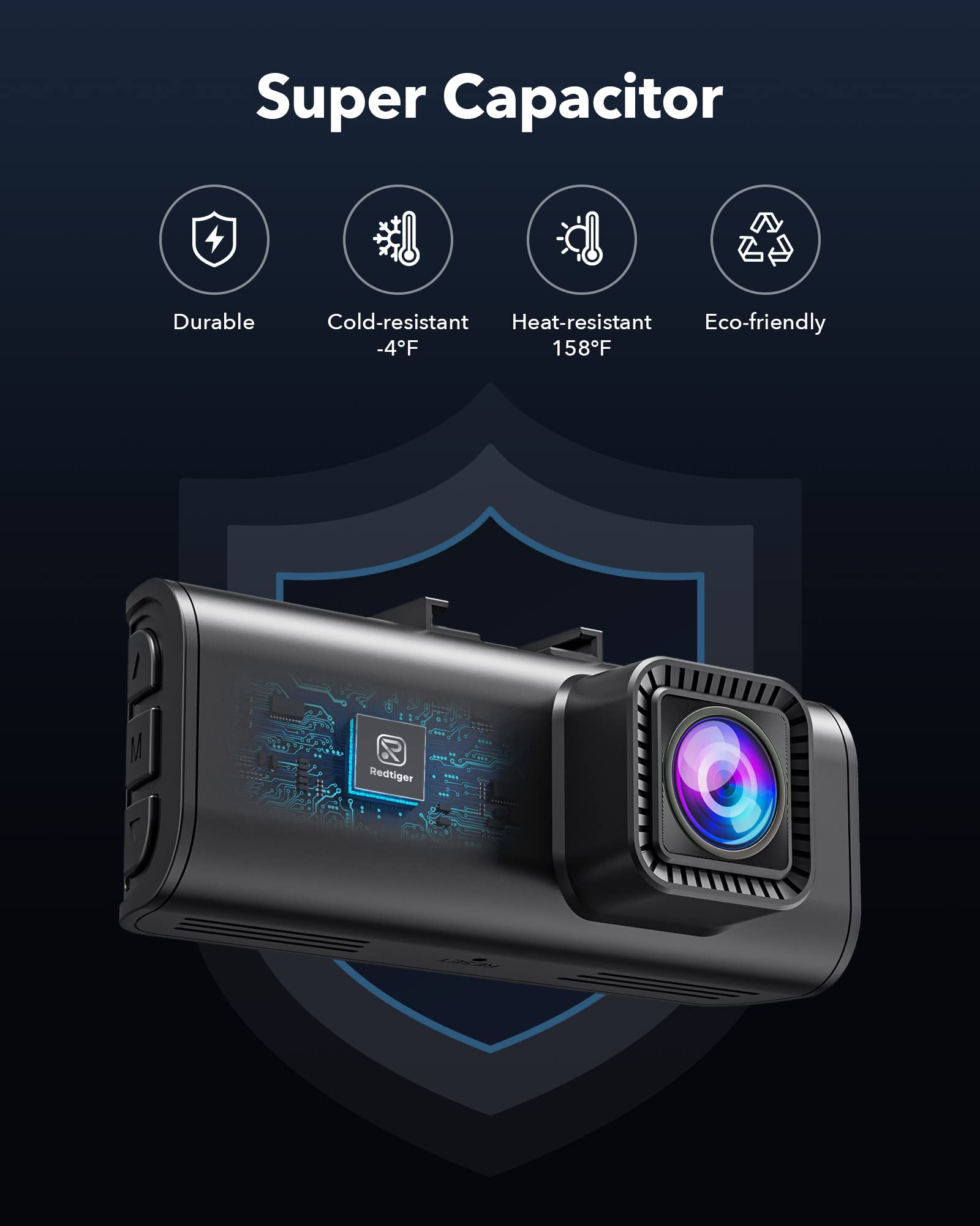 Redtiger F7NP 4K Front Rear Dash Cam Hot Sales REDTIGER Dash Cam