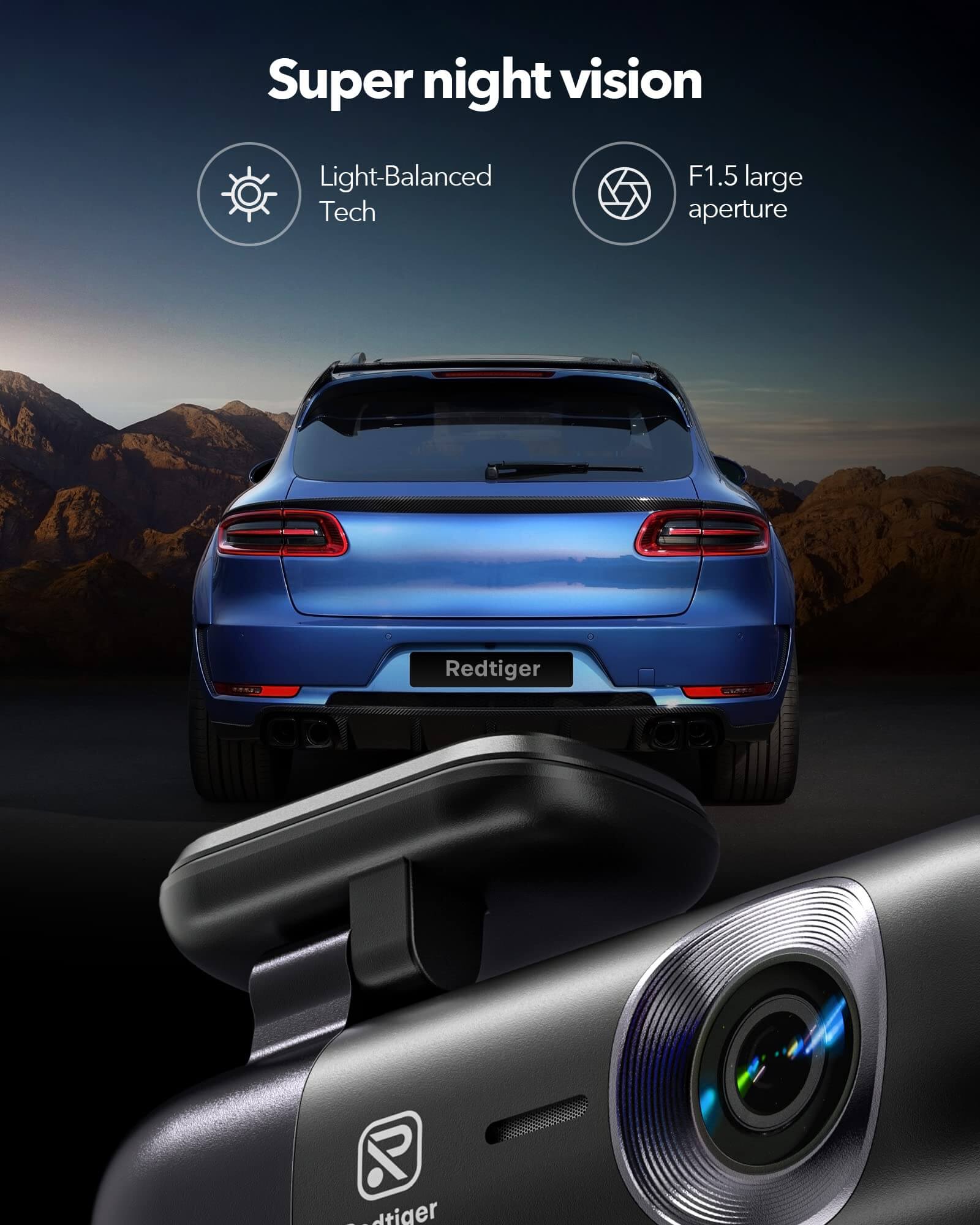 Redtiger F9 4K Dual Mini Dash Cam Hot Sales REDTIGER Dash Cam