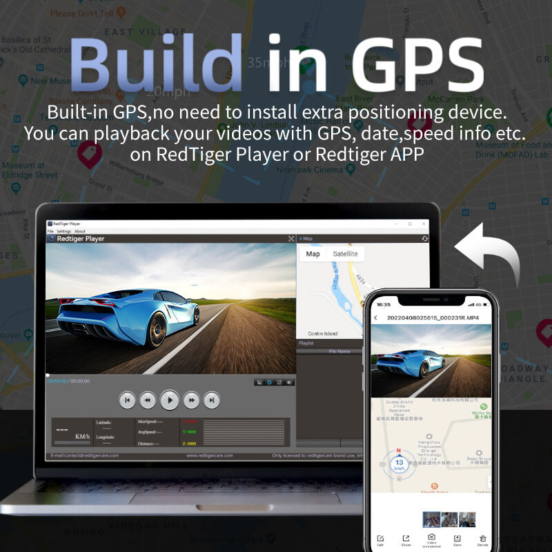 Redtiger F7N 4K Dual Dash Cam Hot Sales REDTIGER Dash Cam