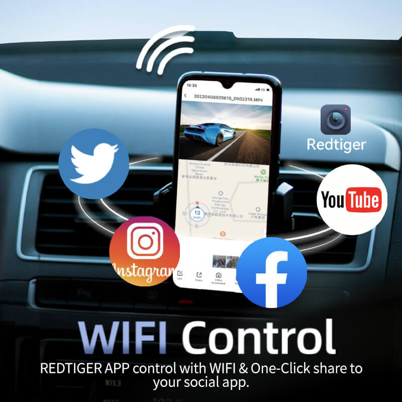 Redtiger F7N 4K Dual Dash Cam Hot Sales REDTIGER Dash Cam