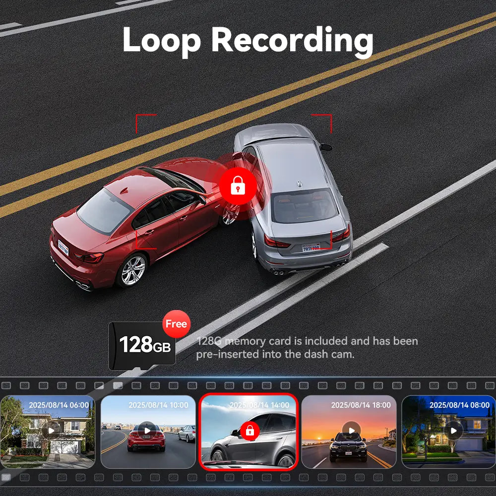 Redtiger F7NP 4K Front Bak Dash Cam