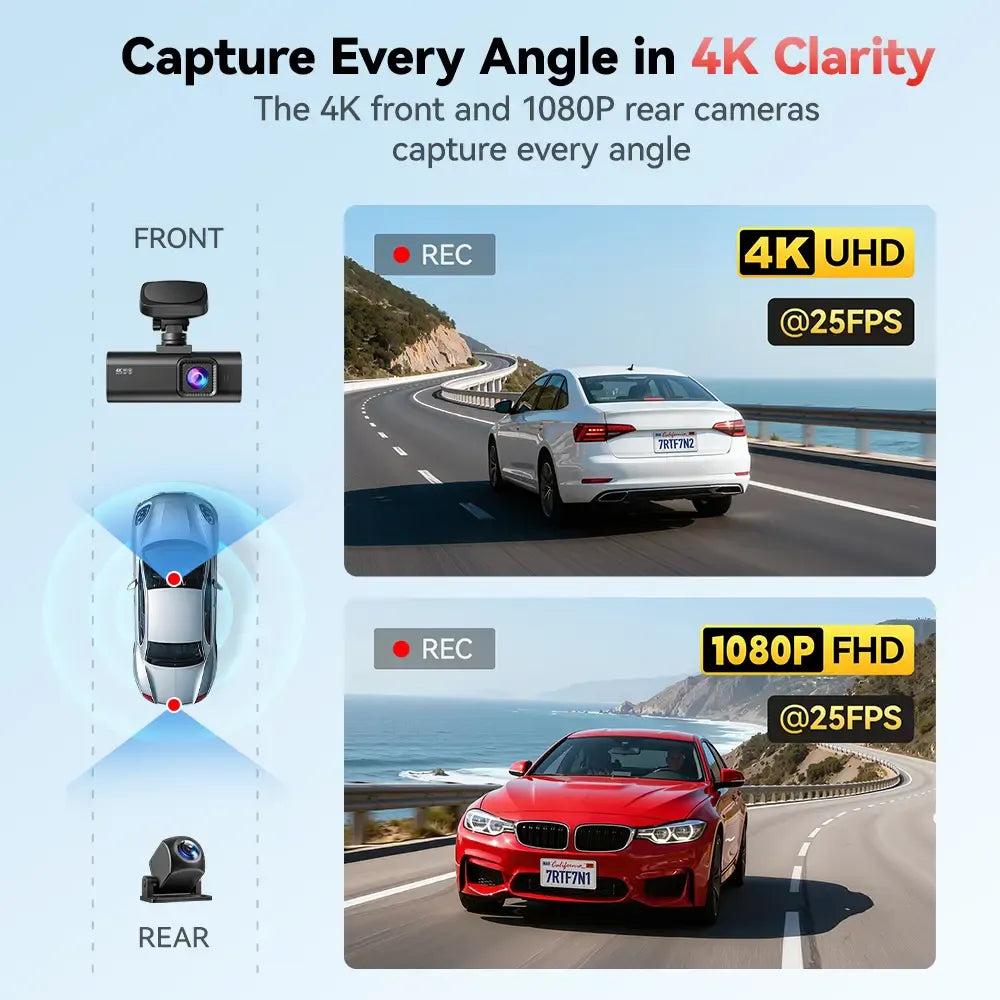 Redtiger F7N 4K Dual Dash Cam