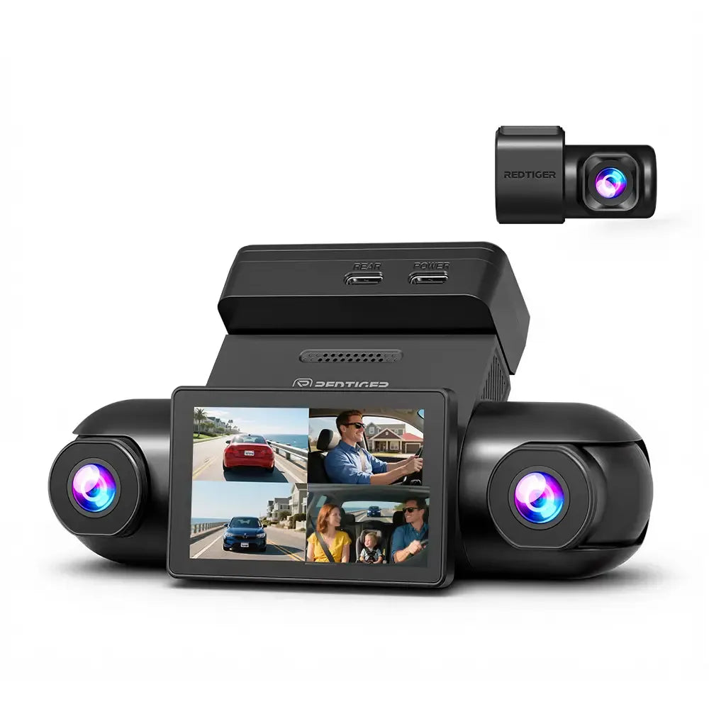 Redtiger VisionPano 40 4-Channel Dash Cam with Sony STARVIS 2 HDR & Parking Monitor