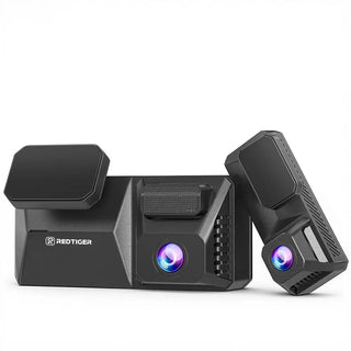 Cámara de tablero F77 STARVIS 2 4K+4K Dual IMX678 con control por voz, 5.8 GHz, WIFI de alta velocidad