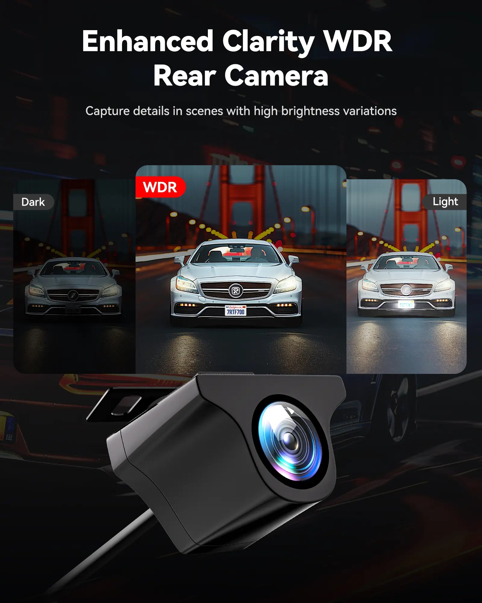 Redtiger F7N Elite 4K Sony STARVIS 2 WiFi-6 Touchscreen Voice Control Dual Dash Cam