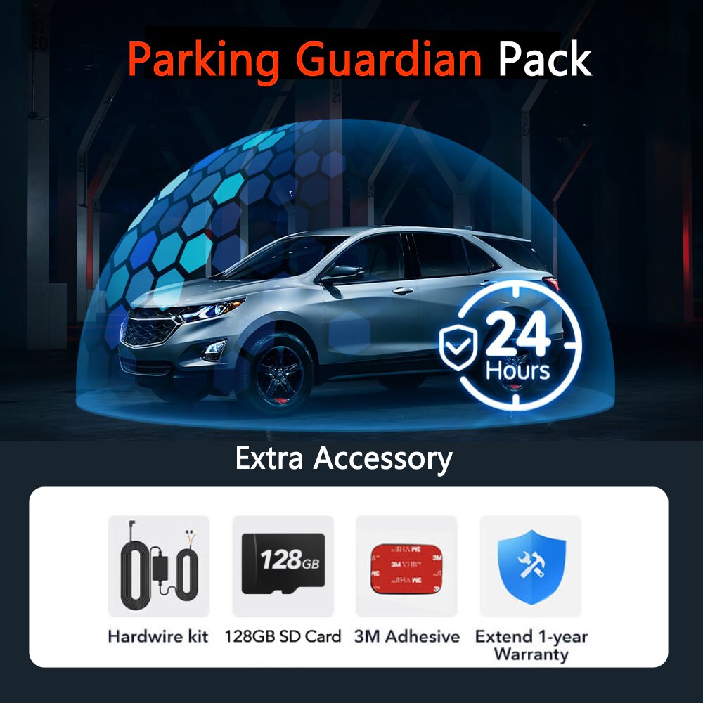 Redtiger F17 4K 3-kanavainen 5G Wifi Dash Cam