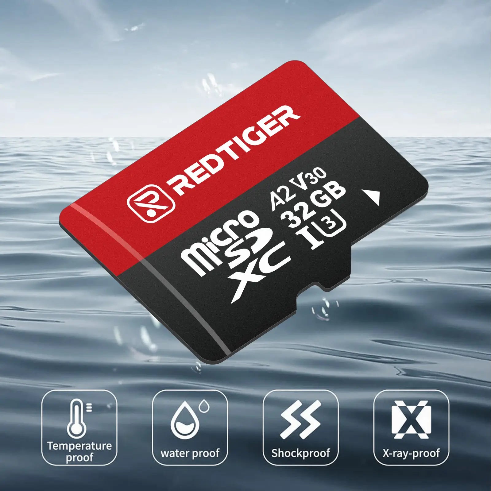 Redtiger 32GB/64GB/128GB/256GB SD-Karte für Dashcam Klasse 10 U3