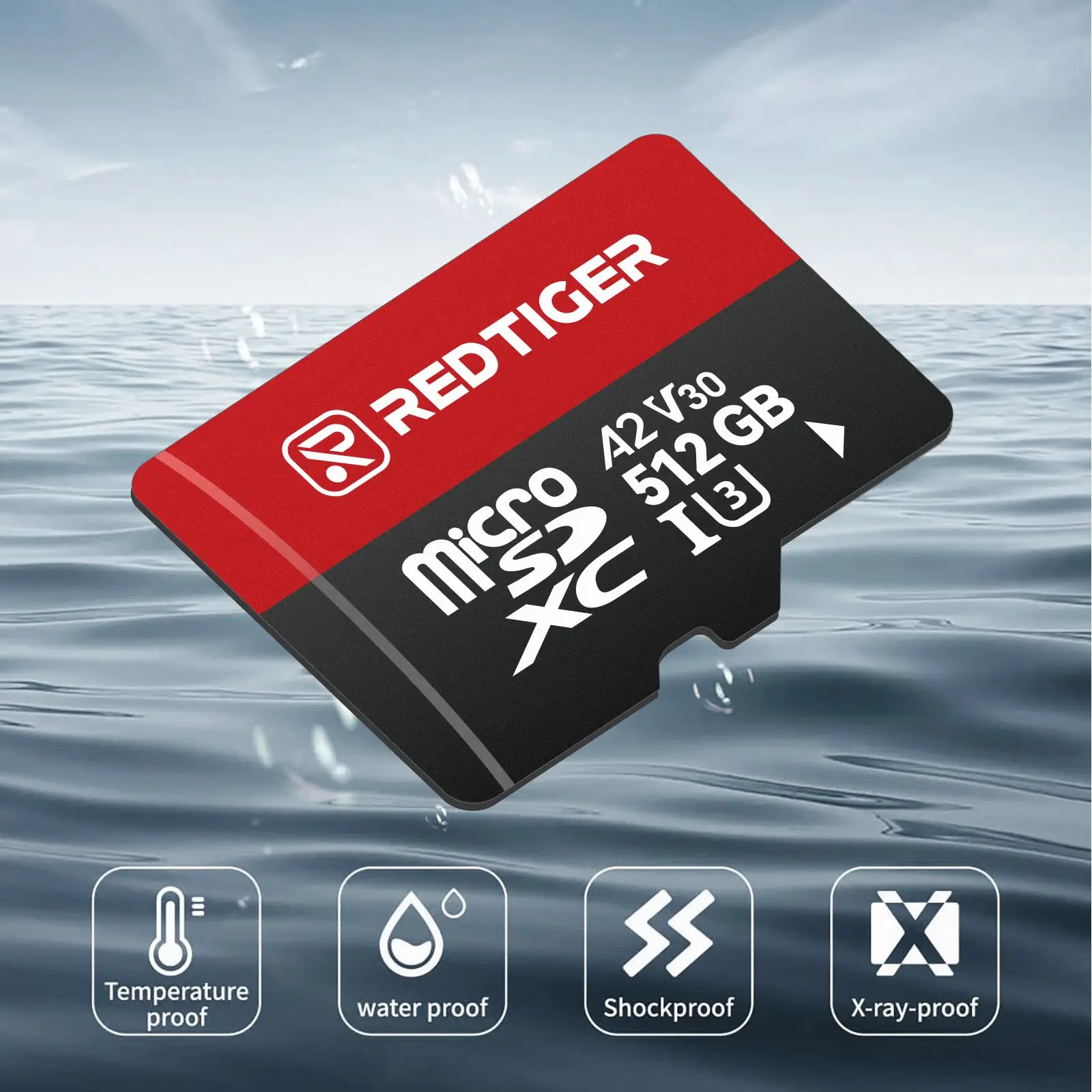 Redtiger 32GB/64GB/128GB/256GB SD-kaart voor dashcam klasse 10 U3